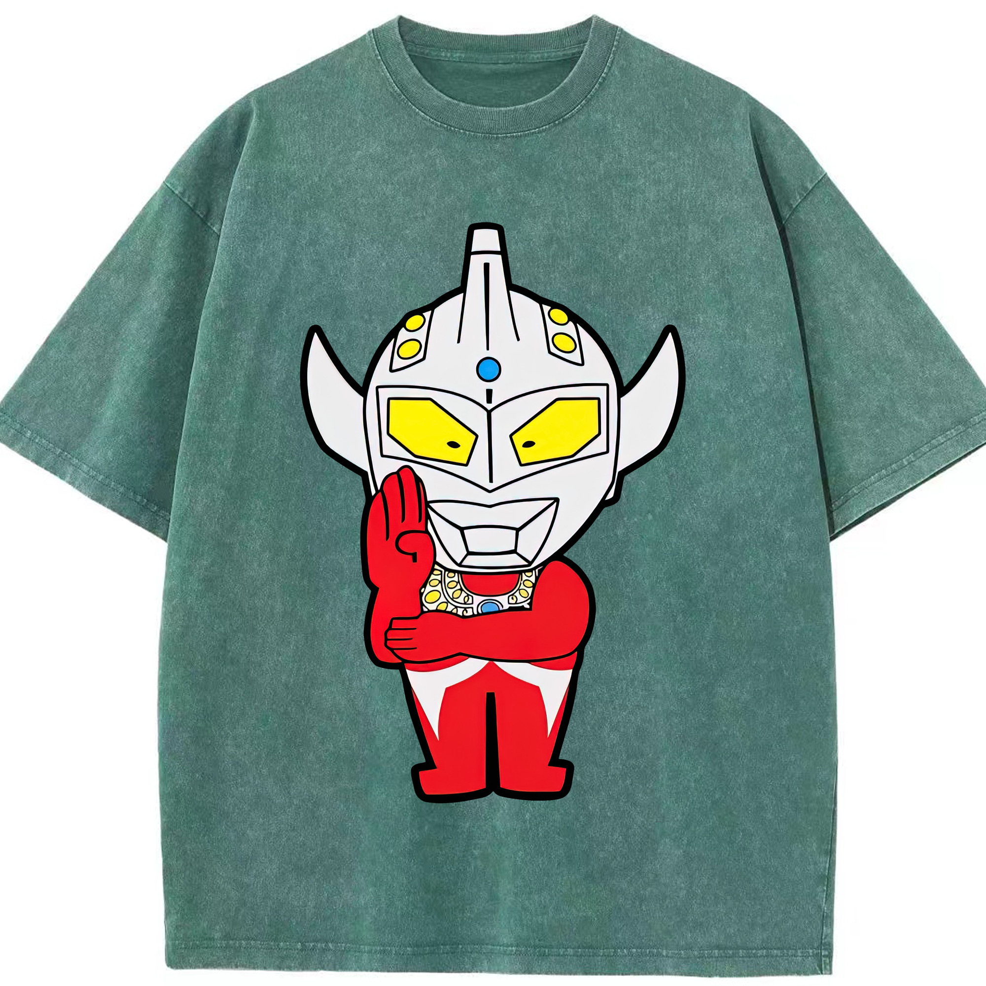 （画像用） ウルトラマン Ultraman 綿100% ヴィンテージ風 半袖Tシャツ（フロントプリント）